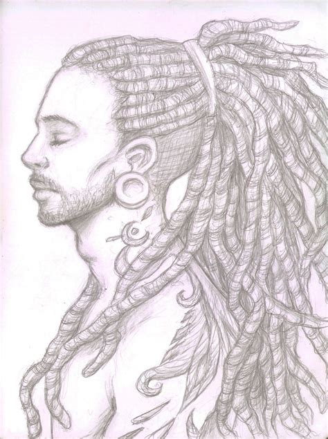 How To Draw Dreadlocks Male At How To Draw
