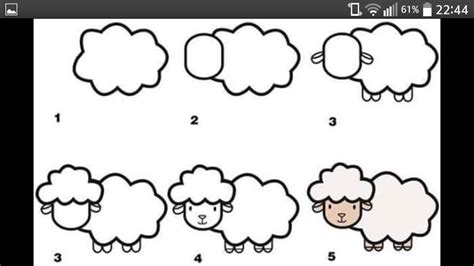 Het is goed om te weten op welke tekenen er zijn dat het. schaap | Sheep drawing, Animal drawings, Easy drawings