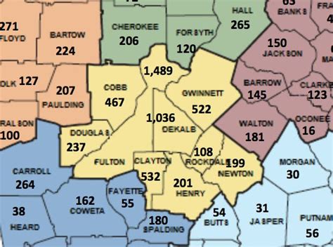 Gwinnett County Zip Code Map Map