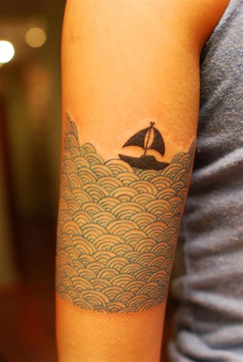 Ocean Wave Tattoo On Forearm Hd Tattoo Design Ideas