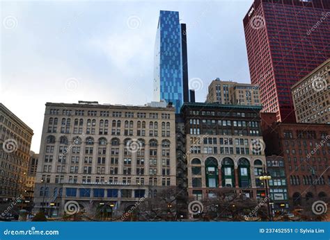 Roosevelt University Building In Chicago United States Editorial Photo