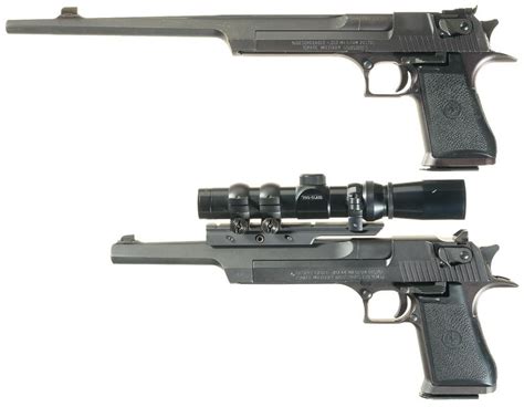 Two Magnum Research Desert Eagle Semi Automatic Pistols Rock Island