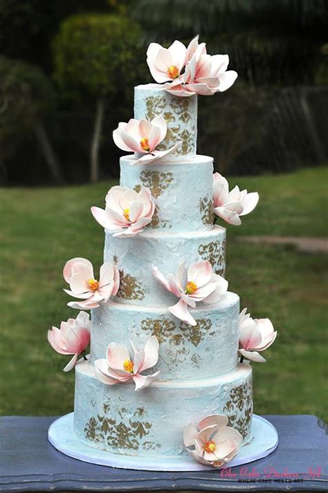Romance And Magnolias Cake By Sumaiya Omar The Cake Cakesdecor