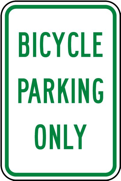 Bicycle Parking Only Sign Get 10 Off Now