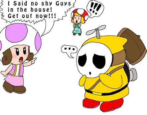 paper mario toad town residents hates shy guys by rotommowtom on deviantart