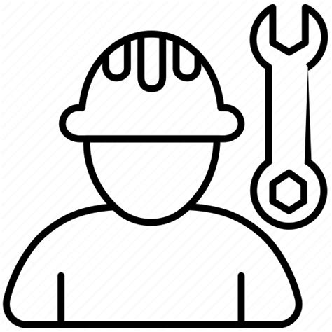 Technician Maintenance Worker Repair Service Icon Download On
