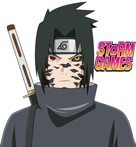 Naruto Shippuden Sasuke Uchiha With Curse Mark By Stormgames Sasuke Uchiha Sharingan