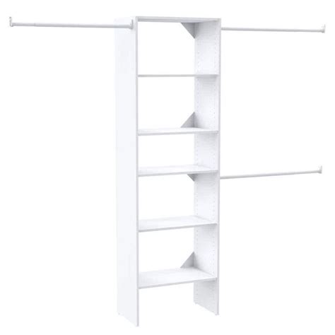 Closetmaid Selectives 60 In W 120 In W White Wood Closet System