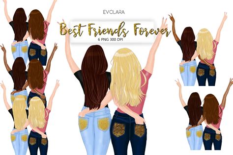 Best Friends Clipart Besties Clipart Bff Clipart Soul Sisters Clipart Sister T Girlfriends