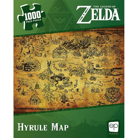 The Legend Of Zelda Hyrule Map 1000 Piece Jigsaw Puzzle