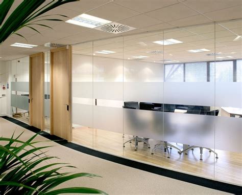 solare single glazed glass partition glass office partitions