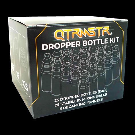 Qtrmstr Dropper Bottle Decanting Kit Loaded Dice