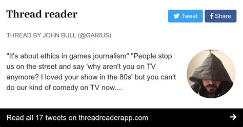 Thread By Garius Its About Ethics In Games Journalism People