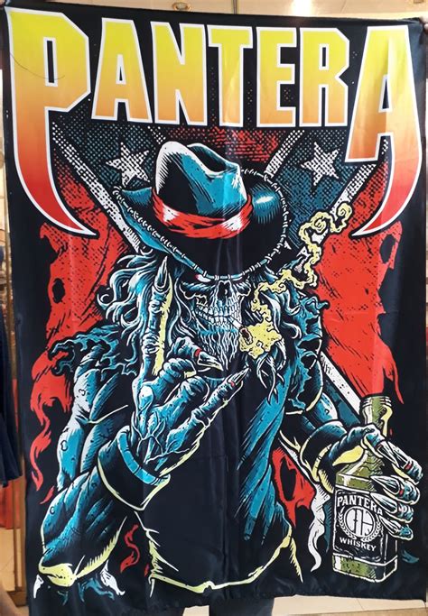 Pantera Band Logo Flag Cloth Poster Wall Tapestry Banner Cd Thrash Metal