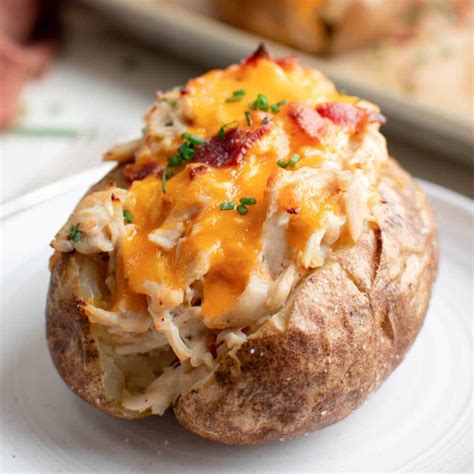 Crack Chicken Stuffed Baked Potatoes