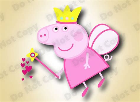 Peppa Pig Fairy Svg High Quality Layered Colors By Svgsuperb Cricut