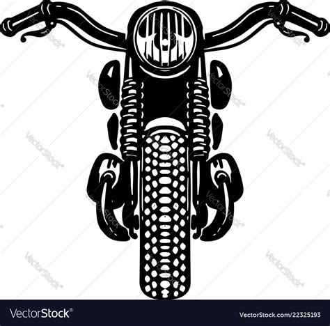 Hand Drawn Motorcycle Isolated On White Royalty Free Vector