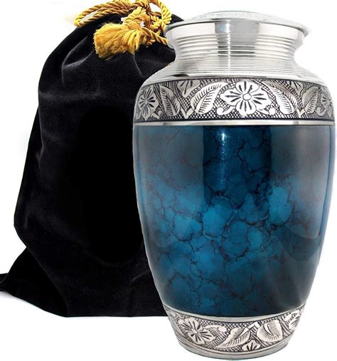 Amazon Com Prime Preferred Choice Moonstone Blue Cremation Urns For Human Ashes Adult Urns For