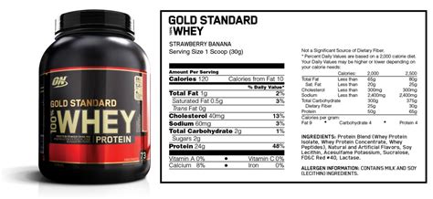 Whats In This Optimum Nutrition Gold Standard 100 Whey Powder
