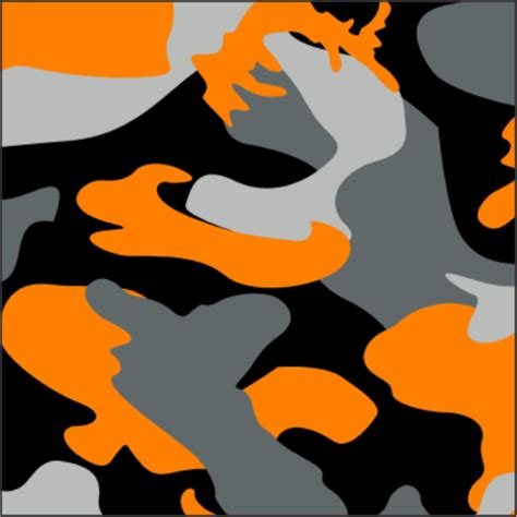 Black Gray Orange Urban Camouflage