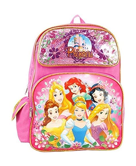 Disney Princess Cinderella Belle Aurora Rapunzel 16 Large Backpack Princess Disney Princess