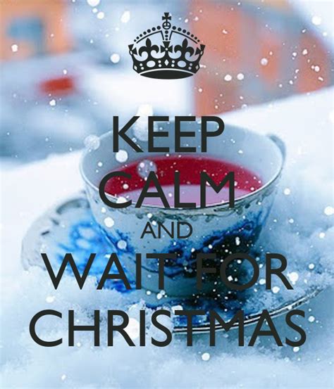 Keep Calm And Wait For Christmas Poster Angel Keep