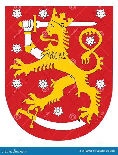 Vector National Coat Of Arms Of Finland Stock Illustration