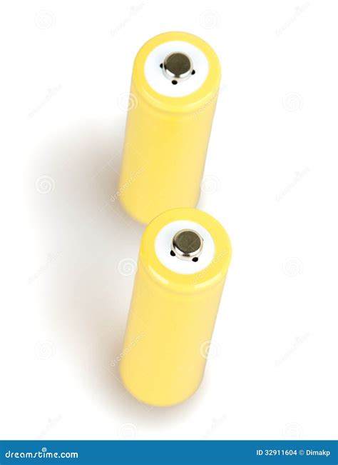 Battery Stock Photo Image Of Batteries Positive Closeup 32911604
