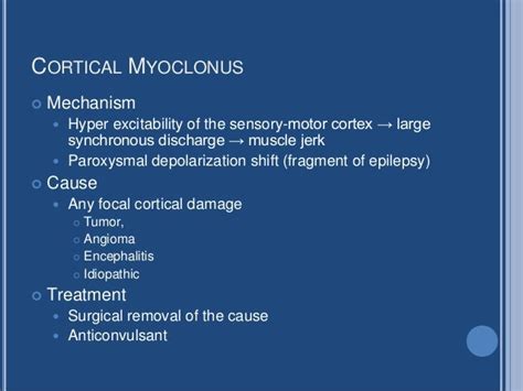 Cortical Reflex Myoclonus