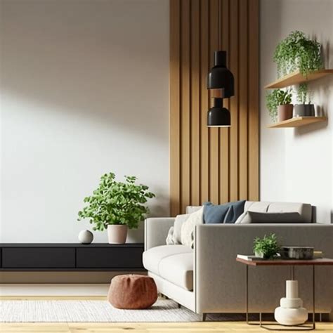 Premium Ai Image Cozy Modern Style Living Room With Sunlight Shines