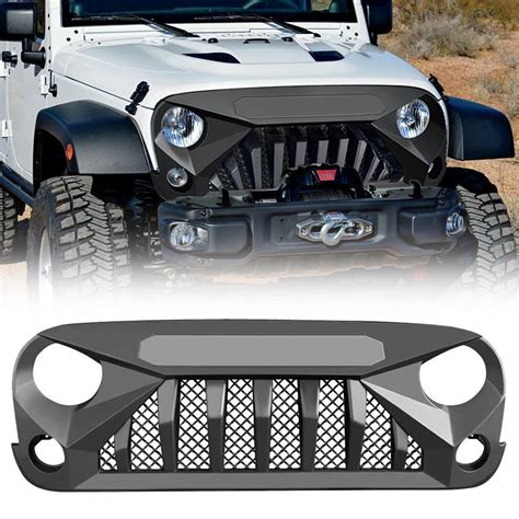 Buy American 4wheel Front Grill Matte Black Grid Grille For 2007 2018