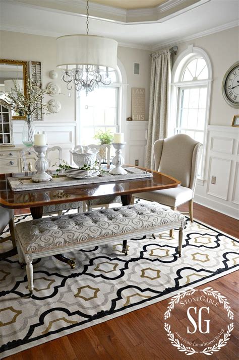 Measure both the entire room and the open floor space to determine the best rug size and shape. 5 RULES FOR CHOOSING THE PERFECT DINING ROOM RUG - StoneGable