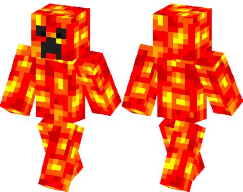Lava Creeper Skin Minecraft Pe Bedrock Skins