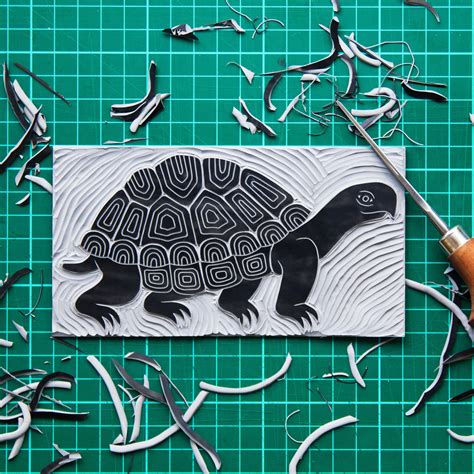 Animals On Behance Linocut Prints Linocut Lino Art
