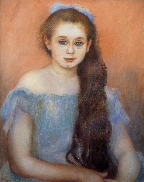 Portrait Of A Young Girl — Pierre Auguste Renoir