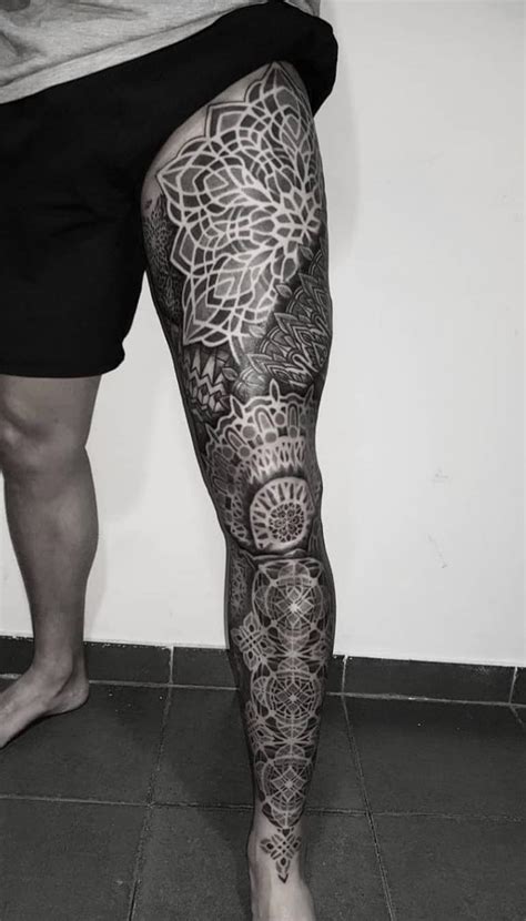 80 Tatuagens Masculinas na perna para você se inspirar Top Tatuagens