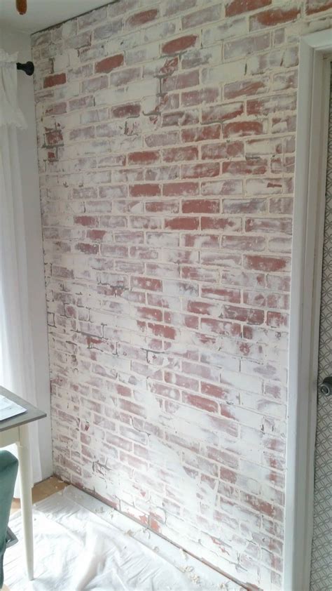 German Schmear Faux Brick Wall Brick Wall Bedroom Faux Brick