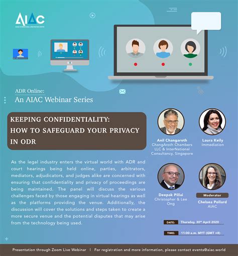 Aiac Adr Online An Aiac Webinar Series Keeping Confidentiality