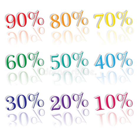 Percentages Stock Illustrations 6822 Percentages Stock Illustrations