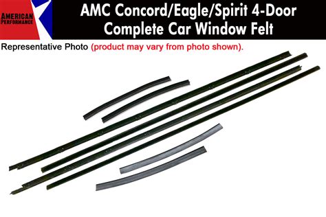 Window Feltbeltline Weatherstrip Kit 1978 88 Amc Concord Eagle Spi