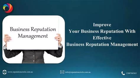 Ppt Improve Your Business Reputation With Effective Business