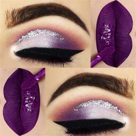 Sombra Tom Lilás E Roxo Purple Eye Makeup Purple Makeup Eye Makeup