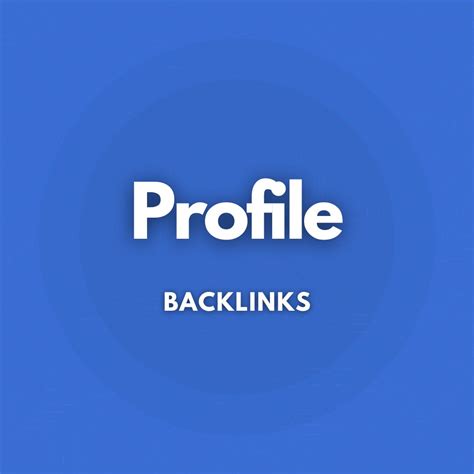 Profile Backlinks Richeerank