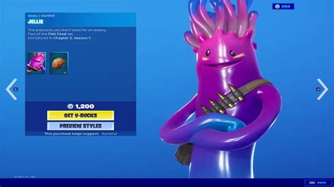 New Jellie Skin Fishin Emote Fortnite Item Shop 1 20 20 Youtube