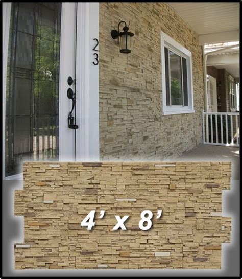 20 Exterior Faux Stone Panels 4x8 Magzhouse