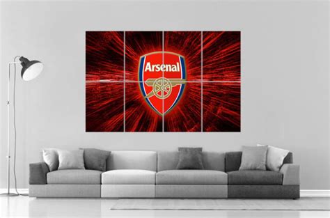Arsenal Logo Football Wall Art Poster Great Format A0 Wide Print Ebay