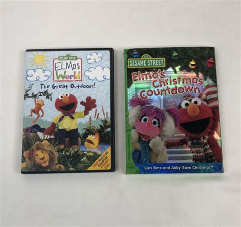 Lot Of 5 Sesame Street Dvds Elmos World The Great Outdoors Elmo In