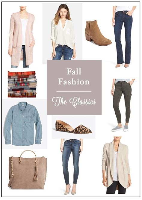 A Collection Of Stylish Classic Wardrobe Pieces Perfect For Fall