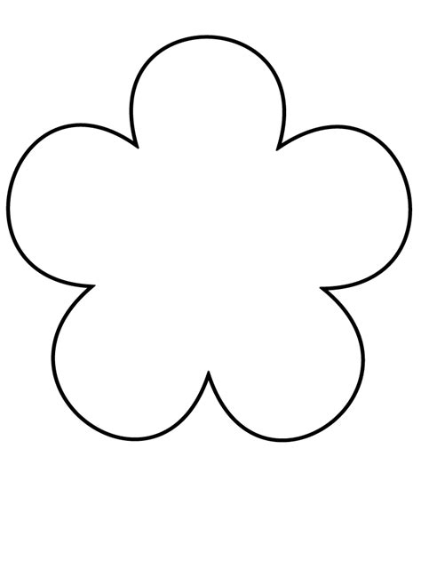 You can printable multiple pages to create matching sets, or use the single sheet as is. Flower Template Free Printable - Cliparts.co