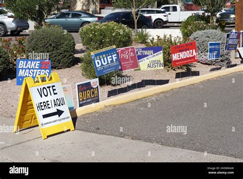 Voting Sign In Maricopa County Arizona Usa November 8 2022 Stock